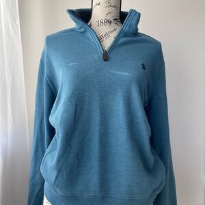 U.S POLO ASSN. Light Blue Quarter Zip